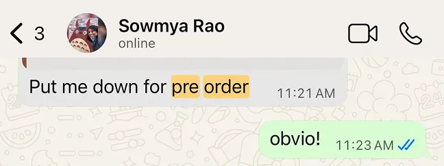 Kavya, Chennai review